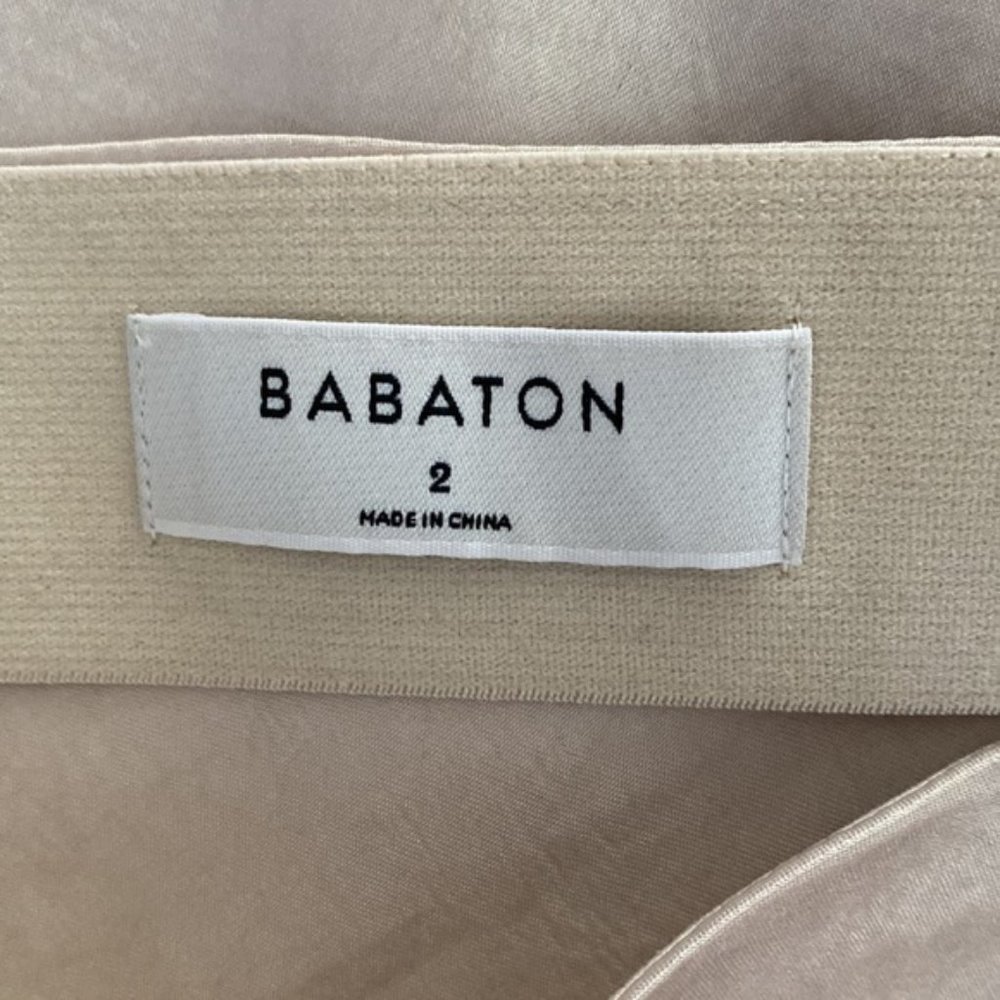 ❗️SOLD❗️Babaton Satin Slip Midi Skirt Size 2 - Picture 8 of 8